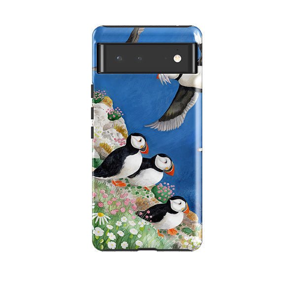 Google Tough Case -  Puffins By Bex Parkin