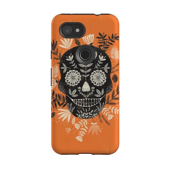 Google Tough Case -  Sugar Skull Orange By Jade Mosinski