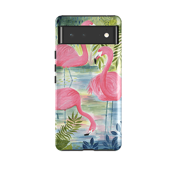 Google Tough Case -  Three Flamingo By Bex Parkin